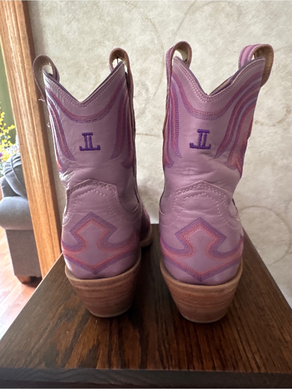 Lucchese Limited Release Lilac Ankle Boots - Picture 3 of 8